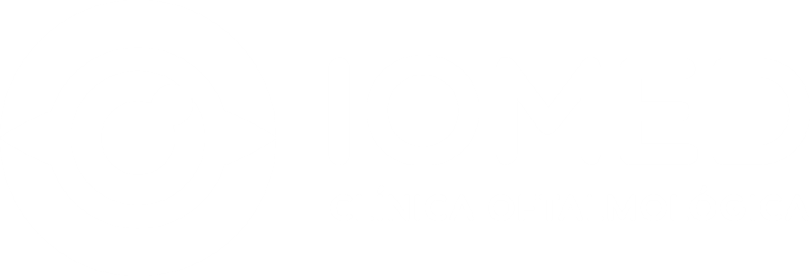 IOMED white logo